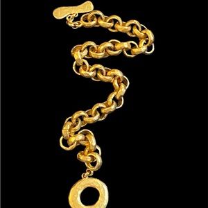 Vintage EDOUARD RAMBAUD PARIS Circular Link toggle Necklace